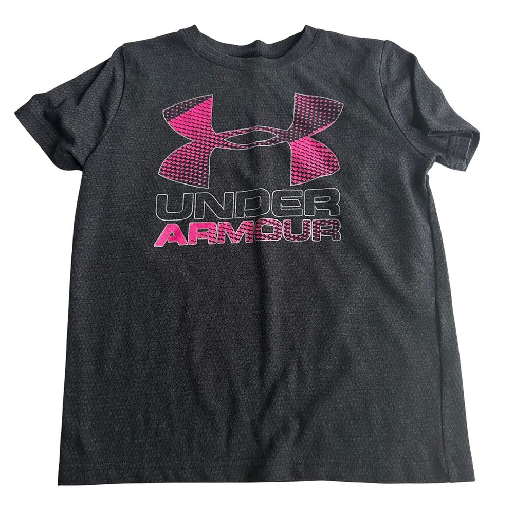 Under Armour Youth Small Gray Athletic Tee Shirt